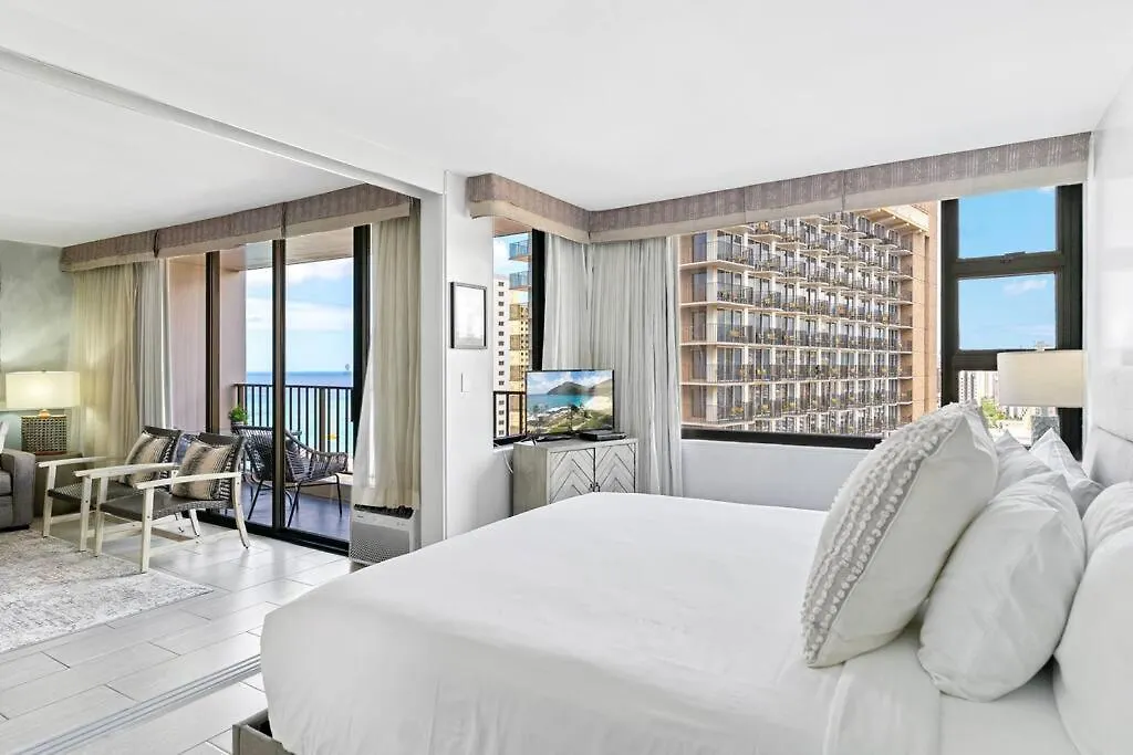 檀香山Ho'Omaluhia High Floor Ocean View, Free Parking公寓