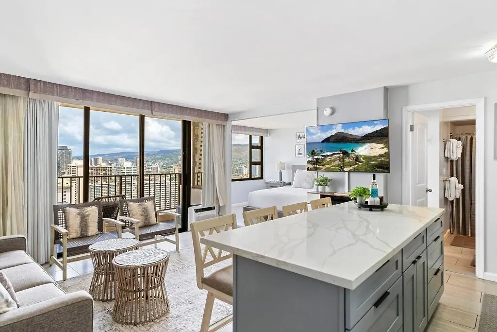 Ho'Omaluhia High Floor Ocean View, Free Parking Apartment Honolulu 0*,  United States